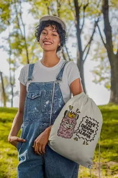 

Angemiel Bag Save The Drama Llama For Cloth Backpack