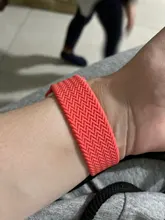 Correa de silicona trenzada elástica para Apple watch, correa de 44mm, 40mm, 38mm y 42mm para iWatch series 6, 5, 4, 3 se