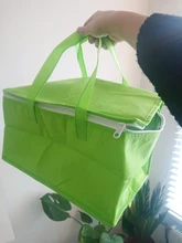 Fiambrera plegable para comida y Picnic, papel de aluminio impermeable de gran capacidad, bolsa aislante para Tartas, nevera portátil térmica #734