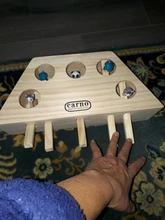 Toy Hamster Mouse Interactive-Maze Wooden Catnip Funny with Catch Chase Bite Solid 3/5-Holed