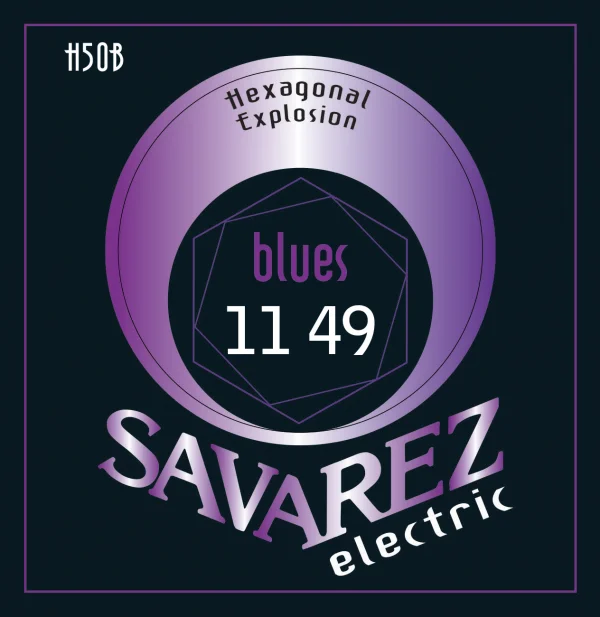 HEXAGONAL EXPLOSION SAVAREZ Blues H50B Струны для электрогитар(11-14-18-28-38-49