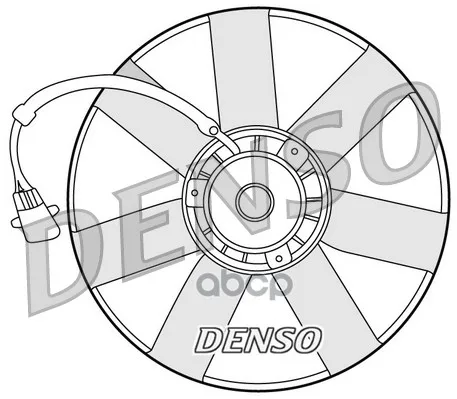 Вентилятор Радиатора Audia3, Skoda, Octaviaall96, Vw Golf All 97 Denso арт. DER32002