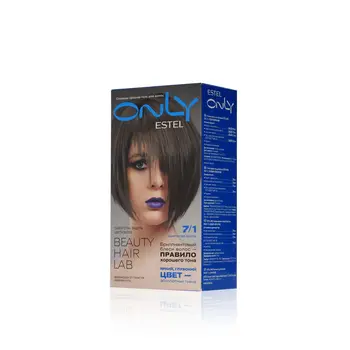 

Resistant dye gel Estel only for hair 7/1 blond ash