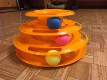 Toy Pet-Toy-Ball Carousel-Ball Track Cat-Supplies Three-Layer-Tower Baby Automatic