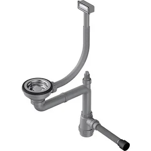 

Siphon for kitchen sink omoikiri with grill D114, with corrugated D50 (wk-1-in)