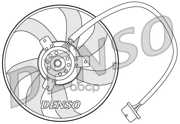Вентилятор, Охлаждение Двигателя Denso арт. DER32003