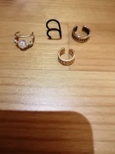 Modyle 5 unids/set moda 2019 puños de oído hoja de oro brazalete de oído pendientes de Clip pendientes largos aretes pendientes para las mujeres los escaladores sin Piercing falso pendiente de cartílago