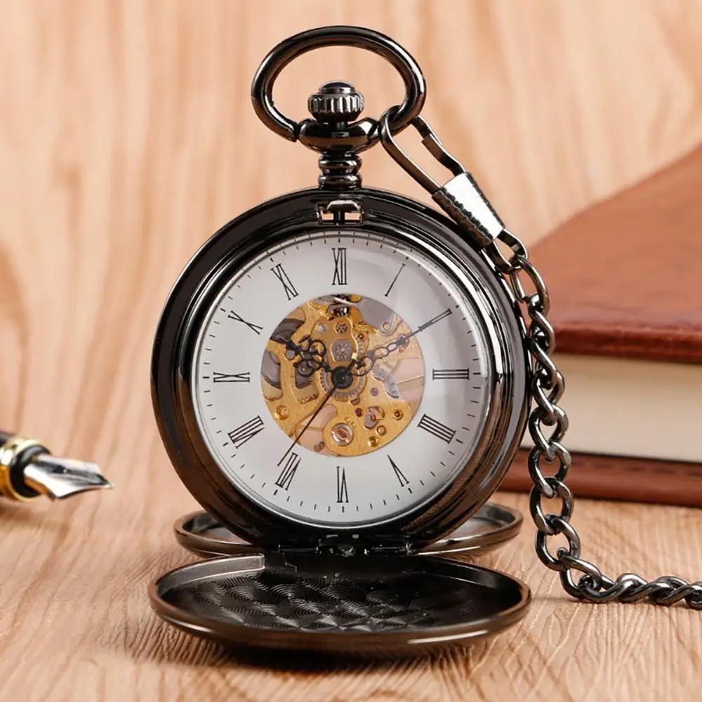 Fob Watches Pocket Watch With Photo Insert Hunter Mechanical
