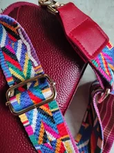 Correa ajustable de arcoíris para bolso, Correa ancha para hombro, accesorio de repuesto, parte ajustable