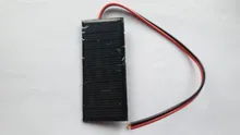 Panel Solar con cable extensible, células solares policristalinas epoxi estándar DIY, módulo de carga de batería de 30cm, 5,5 V, 0,38 W, 70ma