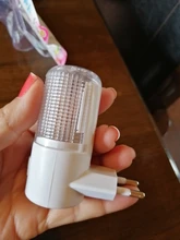 Bedside-Lamp Wall-Lamp Led-Night-Light Eu-Plug Energy-Efficient 3W Emergency Leds 4