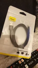 Baseus-Cable USB LED para móvil, Cable de datos de carga rápida para iPhone 12 11 Pro Xs Max X Xr 8 7 6 6S