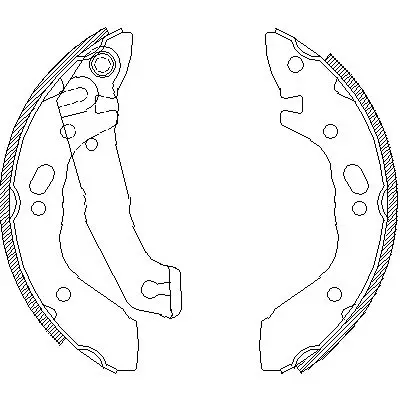 Колодки барабанные\ Hyundai Poni all 89-95/Accent 1.3i/1.5i&12V