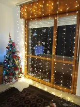Curtain-Light Garland Led-String Garden Icicle Wedding Birthday-Party 300LED 110V 220V