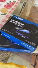 2 uds Lexin B4FM de 4-vias  Bluetooth intercomunicador para casco de motocicleta auriculares manos libres inalámbrico cascos intercomunicadores moto música con FM radio y DSP tecnologia de cancelación de ruido