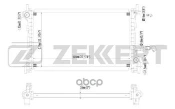 

Radiator OHL. DV. Ford Focus 98-zekkert art. mk-1122