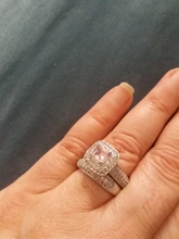 Moonso de moda de lujo de Plata de Ley 925 anillo de boda conjunto de banda de las mujeres y las niñas Ladys amor par pareja de R3400