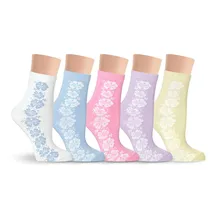 10 пар женских носков с цветами Д1