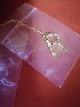 LEKANI-collar de plata de ley 925 para mujer, colgante con letra M dorada, inicial F 26, collares de alfabeto, ópalos DE CIRCONIA 2021, joyería