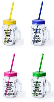 

Crystal jugs with cane souvenir Molon 1ª assorted colors (unit price) communion in box-details and community gifts