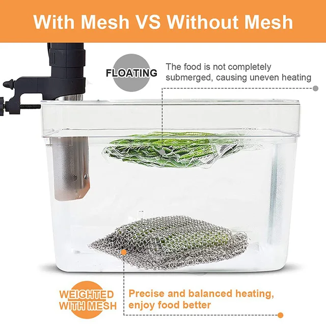 Sous Vide Sinker Weight Food Grade Stainless Steel Mesh Net
