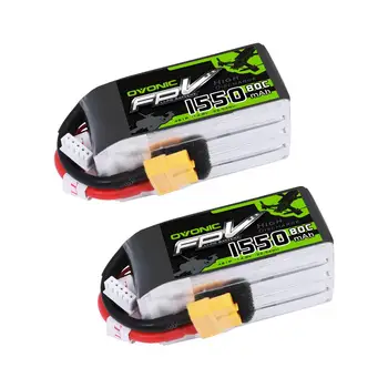 Ovonic 14.8V 1550mAh 4S 80C LiPo Battery Pack With XT60 Plug For RC Airplane RC Helicopter RC Car RC Truck RC Boat Drone FPV dxf good quality lipo battery 14 8v 4s 8000mah 30c 60c rc akku bateria for airplane helicopter boat fpv drone uav