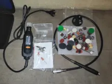 Dremel-minitaladro eléctrico, grabador, herramienta rotativa, pulidora, 180W, herramienta eléctrica, pluma de grabado de velocidad Variable con accesorios