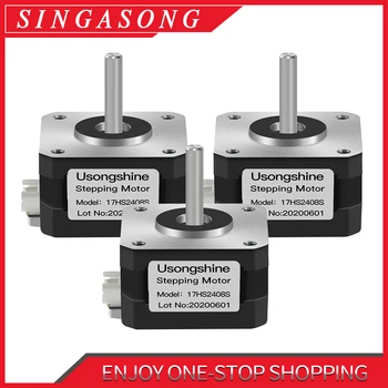 

Short Body Nema 17 Stepper Motor 28mm 12Ncm 0.6A Nema17 Step Motor 4-lead 17HS2408S Motor for CNC Extruder 3D Printer Motor