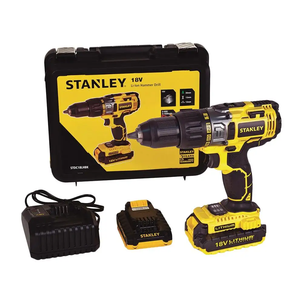 Аккумуляторная ударная дрель шуруповерт STANLEY SCH201D2K RU|Электрические дрели| |