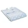 Blanket sofa polyester flannel blue 130x160cm