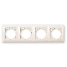 

PnpnElectrıc Gns Visage Ambiance Quad Frame 4 Gang Frame Cream
