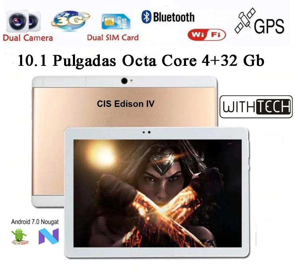  101 Tablet WITHTECH 3G octa core 4 GB RAM DUAL SIM