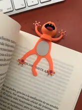 Marcapáginas 3D de dibujos de animales animados para estudiante, material original lindo y divertido de PVC, papelería escolar, regalo para niños