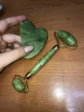 Rodillo de Jade Xiuyu Gua sha de piedra Natural, tablero raspador Guasha, conjunto de cuarzo, herramienta de masaje Facial, Estiramiento Facial, masajeador antiarrugas Delgado