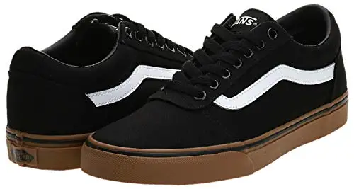 Vans Ward Canvas, Zapatillas para Hombre Negro (Canvas/Black/Gum 7Hi) 40  EU|Calzado vulcanizado de hombre| - AliExpress
