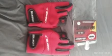 SeaKnight-guantes de pesca deportivos SK03, 1 par/lote, 3 guantes de cuero transpirable de medio dedo, equipo de pesca de neopreno y PU