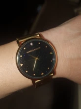 Reloj de pulsera de cuarzo japonés para mujer, cronógrafo con correa de malla de acero inoxidable, relojes de pulsera dorados con estrellas de la noche