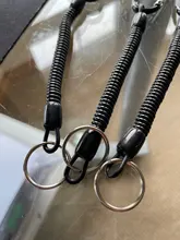 1 Uds llavero táctico retráctil primavera elástico cuerda de seguridad de herramienta senderismo Camping Anti-perdido por teléfono al aire libre senderismo campamento