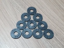 10 pcs Silica Gel Guitar Protector Strap Lock Block 25x3mm 9mm ID Black