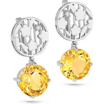 

Kabarovsky earrings with citrine and white gold diamonds
