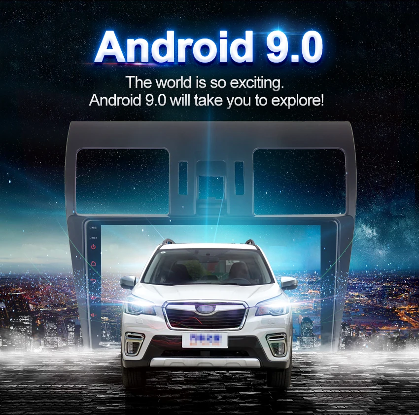 9 "ips дисплей 2 Din Android 8,0 Стерео gps для Subaru Forester 2013 2014 2015 2016 2017 Аудио Видео Wi Fi BT навигации
