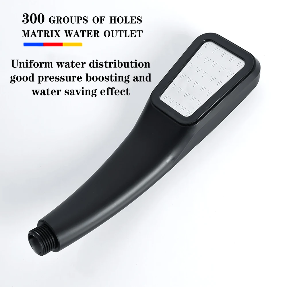 Water Saving Rainfall Shower Head 300 Holes High Pressure Aluminum Bathroom Accessory Spray Nozzle Shower Head
