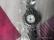 Kinel-Reloj de pulsera antiguo tibetano de cuarzo plata para mujer, pulsera de lujo, relojes de vestir para mujer, regalos de joyería de cristal