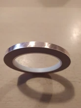 DONGSENFA 20 metros de un solo lado cinta de lámina de cobre conductora de EMI adhesiva escudo de calor resistir cinta 5mm 6mm 8mm 10mm