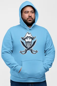 

Angemiel Wear Pirate And Swords Blue Men 'S Hooded Sweatshirt