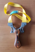 Tirachinas de acero inoxidable para caza potente, honda de cuero plano y madera maciza de alta precisión para exteriores y competición