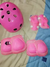 7 Uds niños bicicleta rodilla, muñeca guardia almohadilla para el codo de casco de Ciclismo de monopatín casco de seguridad protectoras para la cabeza