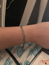 Modyle-pulsera de cadena de eslabones cubanos para hombre y mujer, brazalete básico de 3/5/7/9/11mm de ancho, joyería antialergia, de acero inoxidable