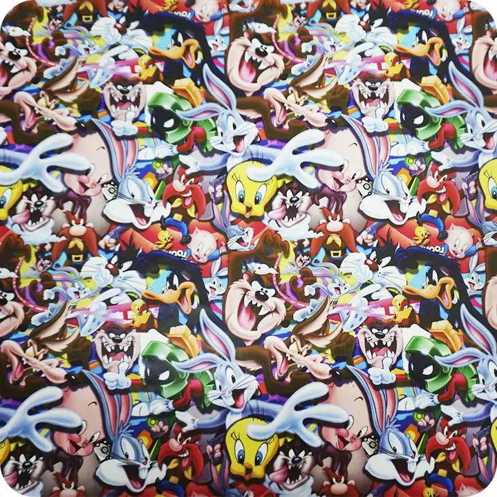 Hot-141 Hydroprint Film Stampa A Trasferimento D'Acqua Looney Tunes Dimensioni: Larghezza: 100Cm. Lunghezza: 100Cm