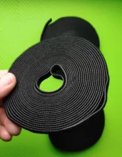 Bridas de Cable de alimentación de 5 metros, cinta de bucle multifunción de poliéster PP, sujetador, organizador de cables de cinta reutilizable